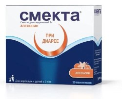 Смекта пор. д/сусп. д/приема внутрь 3 г 3.76 г 20 шт.