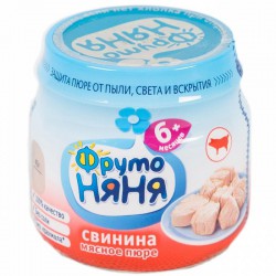Пюре Фрутоняня свинина с 6 мес 80 г