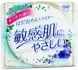 Прокладки ежедневные Unicharm Софай для чувствительной кожи без аромата 72 шт.
