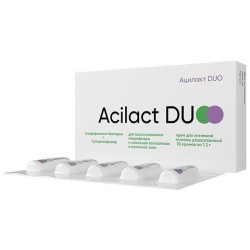 Ацилакт дуо крем для интимной гигиены дозированный 10 шт. 1.2 г