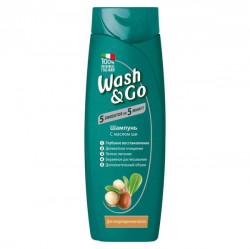 Шампунь, Wash&Go (Вош энд Гоу) 200 мл с маслом ши для поврежденных волос